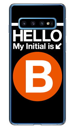Rakuten - Cf LTD サブウェイイニシャル B オレンジ （クリア） Galaxy S10 SCV41・SC-03L au・docomo・楽天モバイル Coverfull galaxy s10 scv41 sc-03l ケース galaxy s10 scv41 sc-03l カバー scv41 sc-03l ケース ケース 送料無料