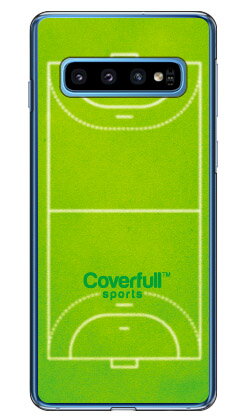 Mobile Phone - ハンドボールコート グリーン（クリア） Galaxy S10 SCV41・SC-03L au・docomo・楽天モバイル Coverfull galaxy s10 scv41 sc-03l ケース galaxy s10 scv41 sc-03l カバー scv41 sc-03l ケース ケース ギャラクシーS10 送料無料