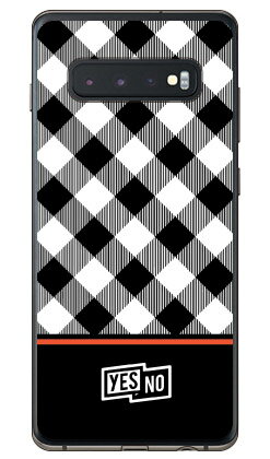 ブロックチェック ホワイト （ソフトTPUクリア） Galaxy S10+ SCV42・SC-04L・SC-05L au・docomo YESNO galaxy s10+ scv42 sc-04l sc-05l ケース galaxy s10+ scv42 sc-04l sc-05l カバー scv42 sc-04l sc-05l ケース scv42 sc-04l sc-05l カバー 送料無料