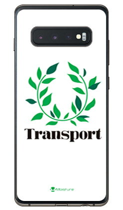 Transport Laurel ホワイト （ソフトTPUクリア） design by Moisture Galaxy S10+ SCV42・SC-04L・SC-05L au・docomo SECOND SKIN gala..