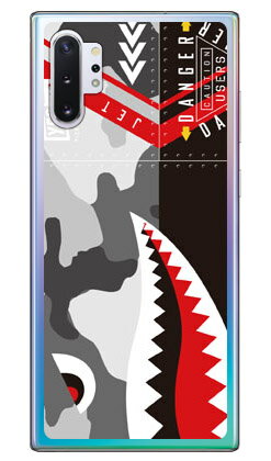 シャーク アーバンカモ （ソフトTPUクリア） Galaxy Note10+ SCV45・SC-01M au・docomo・楽天モバイル YESNO scv45 sc-01m カバー scv45 sc-01m ケース galaxy note 10+ ケース galaxy note 10+ scv45 sc-01m ケース ギャラクシーノート10プラス 送料無料