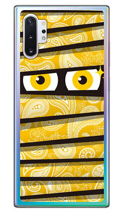 樂天商城 - ミイラくん ペイズリーイエロー （ソフトTPUクリア） Galaxy Note10+ SCV45・SC-01M au・docomo・楽天モバイル YESNO scv45 sc-01m カバー scv45 sc-01m ケース galaxy note 10+ ケース galaxy note 10+ scv45 sc-01m ケース 送料無料