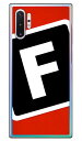 Cf LTD キャンプ イニシャル レッド×ブラック F (クリア) Galaxy Note10+ SCV45・SC-01M au・docomo・楽天モバイル Coverfull scv45 sc-01m カバー scv45 sc-01m ケース galaxy note 10+ ケース galaxy note 10+ scv45 sc-01m ケース 送料無料