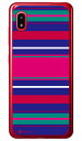 Moisture Stripe ブルー (ソフトTPUクリア) design by Moisture Galaxy A20 SCV46・SC-02M au・docomo・MVNOスマホ(SIMフリー端末) SECOND SKIN scv46 sc-02m カバー scv46 sc-02m ケース galaxy a20 ケース galaxy a20 scv46 sc-02m ケース 送料無料