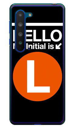 Cf LTD サブウェイイニシャル L オレンジ （クリア） fot AQUOS R5G SHG01・SH-51A・908SH au・docomo・SoftBank Coverfull au shg01 sh-51a 908sh カバー shg01 sh-51a 908sh ケース aquos r5g shg01 sh-51a 908sh カバー aquos r5g shg01 sh-51a 送料無料