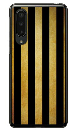 乐天商城 - Cf LTD ブラック×ゴールドコレクションシリーズ ストライプB （クリア） AQUOS zero5G basic DX SHG02・A002SH au・SoftBank Coverfull au shg02 a002sh カバー shg02 a002sh ケース aquos zero5g basic shg02 a002sh カバー aquos zero5g basic 送料無料