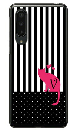 Cf LTD キャット イニシャル V （クリア） AQUOS zero5G basic DX SHG02・A002SH au・SoftBank Coverfull au shg02 a002sh カバー shg02 a002sh ケース aquos zero5g basic shg02 a002sh カバー aquos zero5g basic shg02 a002sh カバー 送料無料