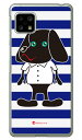 Doggy Stripe ネイビー （クリア） design by Moisture AQUOS sense5G SHG03・SH-53A・A004SH・SH-M17・AQUOS sense4 SH-41A・SH-M15・AQUOS sense4 lite au・docomo・楽天モバイル・MVNOスマホ（SIMフリー端末） SECOND SKIN au shg03 カバー 送料無料