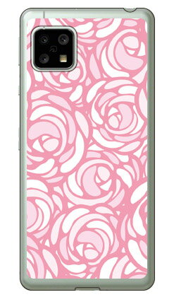 ローズポップ パステルピンク （ソフトTPUクリア） AQUOS sense5G SHG03・SH-53A・A004SH・SH-M17・AQUOS sense4 SH-41A・SH-M15・AQUOS sense4 lite au・docomo・楽天モバイル・MVNOスマホ（SIMフリー端末） YESNO au shg03 カバー shg03 aquos 送料無料