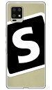 Cf LTD キャンプ イニシャル ベージュ×ブラック S (クリア)AQUOS zero6 SHG04・A102SH au・SoftBank Coverfull カバフル 平面 受注生産 au shg04 a102sh カバー shg04 a102sh ケース aquos zero6 shg04 a102sh カバー aquos zero6 shg04 a102sh カバー 送料無料(2)