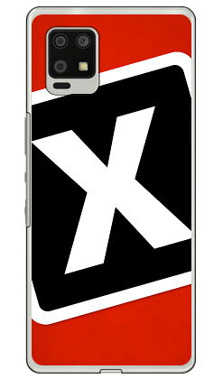 Rakuten - Cf LTD キャンプ イニシャル レッド×ブラック X （クリア）AQUOS zero6 SHG04・A102SH au・SoftBank Coverfull カバフル 平面 受注生産 au shg04 a102sh カバー shg04 a102sh ケース aquos zero6 shg04 a102sh カバー aquos zero6 shg04 a102sh カバー 送料無料