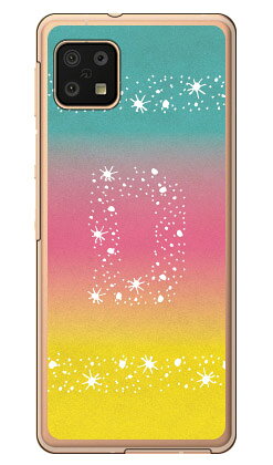 Cf LTD アロハ イニシャル トロピカル D （クリア）AQUOS sense6 SHG05・SH-54B・SH-RM19・SH-M19 au・docomo・楽天モバイル・MVNOスマホ（SIMフリー端末） Coverfull au shg05 sh-54b カバー shg05 sh-54b ケース aquos sense6 shg05 sh-54b カバー aquos 送料無料