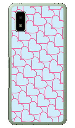 乐天商城 - ハートストライプ サックスブルー×ピンク （ソフトTPUクリア） AQUOS wish SHG06・A104SH・SH-RM20 au・SoftBank・Y!mobile・楽天モバイル SECOND SKIN ソフトケースau shg06 カバー shg06 ケース aquos wish shg06 カバー aquos wish shg06 カバー 送料無料