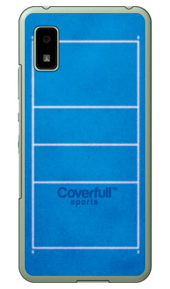 バレーコート ブルー（クリア） AQUOS wish SHG06・A104SH・SH-RM20 wish2 SH-51C・A204SH docomo・au・SoftBank・Y!mobile・楽天モバイル Coverfull カバフル 平面 受注生産 スマホケース ハードケース au shg06 カバー shg06 ケース aquos wish shg06 送料無料