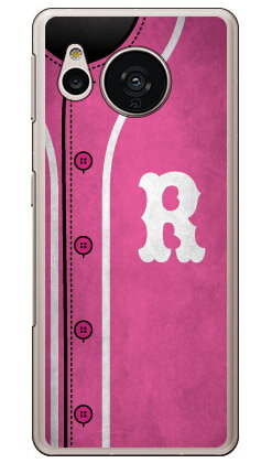 Cf LTD ベースボール イニシャル ピンク R （ハードケース） AQUOS sense7 SHG10・SH-53C・SH-M24 Coverfull aquos sense7 ケース aquos sense7 simフリー aquos sense7 sh53cケース aquos sense7 本体 保護 aquos sense7 カバー aquos sense7 フィルム aquos 送料無料★
