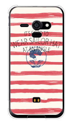 【送料無料】 マリーンボーダー レッド （クリア） / for AQUOS PHONE SERIE SHL22/au 【SECOND SKIN】shl22 カバー shl22 ケース aquos phone serie shl22 カバー aquos phone serie shl22 ケース アクオスフォン shl22 カバー アクオスフォン shl22