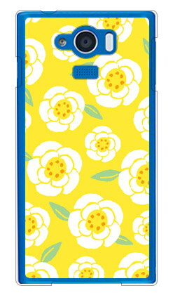 サザンフラワー イエロー （クリア） AQUOS SERIE mini SHV31 au Coverfull shv31 カバー shv31 ケース aquos serie mini shv31 カバー aquos serie mini shv31 ケース shv31カバー shv31ケースアクオス ミニ ケース かわいい 送料無料