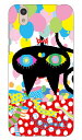 aaaaiWORKS 「ネコバルーン」 AQUOS sense SHV40・SH-01K au・docomo・MVNOスマホ(SIMフリー端末) SECOND SKIN au shv40 sh-01k カバー shv40 sh-01k ケース aquos sense shv40 sh-01k カバー aquos sense shv40 sh-01k 送料無料