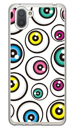 アイズ ホワイト （ソフトTPUクリア） AQUOS R3 SHV44・SH-04L・808SH au・docomo・SoftBank YESNO shv44 sh-04l 808shカバー shv44 sh-04l 808shケース aquos r3 shv44 sh-04l 808shカバー aquos r3 shv44 sh-04l 送料無料