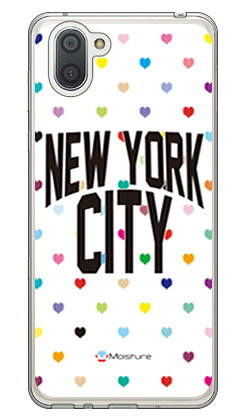 樂天商城 - NYC マルチハートドットホワイト （ソフトTPUクリア） design by Moisture AQUOS R3 SHV44・SH-04L・808SH au・docomo・SoftBank SECOND SKIN shv44 sh-04l 808shカバー shv44 sh-04l 808shケース aquos r3 shv44 sh-04l 808shカバー aquos 送料無料