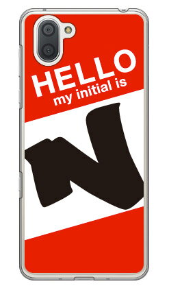 樂天商城 - Cf LTD ハローイニシャル N レッド （クリア） AQUOS R3 SHV44・SH-04L・808SH au・docomo・SoftBank Coverfull shv44 sh-04l 808shカバー shv44 sh-04l 808shケース aquos r3 shv44 sh-04l 808shカバー aquos r3 shv44 sh-04l 送料無料