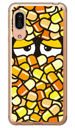 Rakuten - カプセルくん イエロー （ソフトTPUクリア） AQUOS sense3 SHV45・SH-02M・SH-M12・sense3 lite au・docomo・MVNOスマホ（SIMフリー端末）・楽天モバイル YESNO au shv45 sh-02m sh-m12 カバー shv45 sh-02m sh-m12 aquos sense3 shv45 sh-02m 送料無料