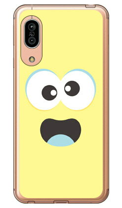 ベイビーモンスター パステルイエロー (ソフトTPUクリア) AQUOS sense3 SHV45・SH-02M・SH-M12・sense3 lite au・docomo・MVNOスマホ(SIMフリー端末)・楽天モバイル YESNO au shv45 sh-02m sh-m12 カバー shv45 sh-02m sh-m12 ケース aquos 送料無料