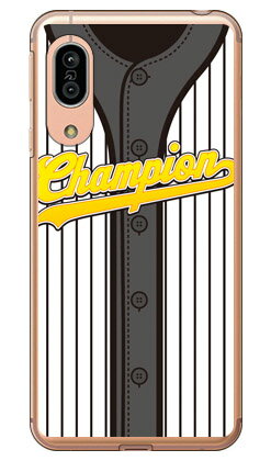 Cf LTD ベースボールユニフォーム ブラックストライプ×グレー （クリア） AQUOS sense3 SHV45・SH-02M・SH-M12・sense3 lite au・docomo・MVNOスマホ（SIMフリー端末）・楽天モバイル Coverfull au shv45 sh-02m sh-m12 カバー shv45 sh-02m 送料無料