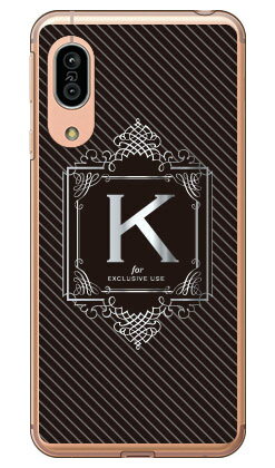樂天商城 - Cf LTD ラグジュアリーイニシャル K シルバーグレー （クリア） AQUOS sense3 SHV45・SH-02M・SH-M12・sense3 lite au・docomo・MVNOスマホ（SIMフリー端末）・楽天モバイル Coverfull au shv45 sh-02m sh-m12 カバー shv45 sh-02m sh-m12 ケース 送料無料