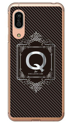 Rakuten - Cf LTD ラグジュアリーイニシャル Q シルバーグレー （クリア） AQUOS sense3 SHV45・SH-02M・SH-M12・sense3 lite au・docomo・MVNOスマホ（SIMフリー端末）・楽天モバイル Coverfull au shv45 sh-02m sh-m12 カバー shv45 sh-02m sh-m12 ケース 送料無料