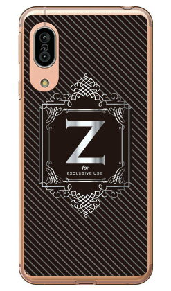 Rakuten - Cf LTD ラグジュアリーイニシャル Z シルバーグレー （クリア） AQUOS sense3 SHV45・SH-02M・SH-M12・sense3 lite au・docomo・MVNOスマホ（SIMフリー端末）・楽天モバイル Coverfull au shv45 sh-02m sh-m12 カバー shv45 sh-02m sh-m12 ケース 送料無料