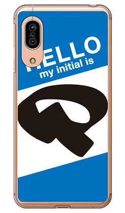 樂天商城 - Cf LTD ハローイニシャル P ブルー （クリア） AQUOS sense3 SHV45・SH-02M・SH-M12・sense3 lite au・docomo・MVNOスマホ（SIMフリー端末）・楽天モバイル Coverfull au shv45 sh-02m sh-m12 カバー shv45 sh-02m sh-m12 aquos sense3 shv45 送料無料