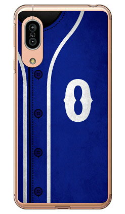 Cf LTD ベースボール イニシャル ブルー O （クリア） AQUOS sense3 SHV45・SH-02M・SH-M12・sense3 lite au・docomo・MVNOスマホ（SIMフリー端末）・楽天モバイル Coverfull au shv45 sh-02m sh-m12 カバー shv45 sh-02m aquos sense3 shv45 送料無料