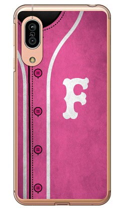 樂天商城 - Cf LTD ベースボール イニシャル ピンク F （クリア） AQUOS sense3 SHV45・SH-02M・SH-M12・sense3 lite au・docomo・MVNOスマホ（SIMフリー端末）・楽天モバイル Coverfull au shv45 sh-02m sh-m12 カバー shv45 sh-02m aquos sense3 shv45 送料無料