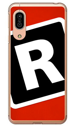 樂天商城 - Cf LTD キャンプ イニシャル レッド×ブラック R （クリア） AQUOS sense3 SHV45・SH-02M・SH-M12・sense3 lite au・docomo・MVNOスマホ（SIMフリー端末）・楽天モバイル Coverfull au shv45 sh-02m sh-m12 カバー shv45 sh-02m sh-m12 ケース 送料無料