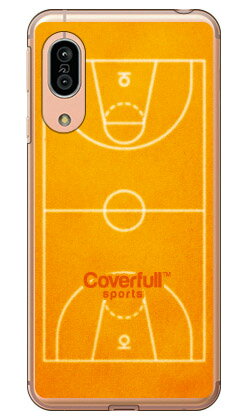 バスケットコート オレンジ(クリア) AQUOS sense3 SHV45・SH-02M・SH-M12・sense3 lite au・docomo・MVNOスマ...