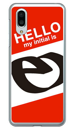Cf LTD ハローイニシャル E レッド （クリア） AQUOS sense3 plus SHV46 au・SoftBank・MVNOスマホ（SIMフリー端末）・楽天モバイル Coverfullau shv46 カバー shv46 ケース aquos sense3plus shv46 カバー aquos sense3plus shv46 カバー 送料無料