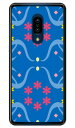 スモールフラワーパターン ブルー (クリア) AQUOS zero2 SHV47・SH-01M・SH-M13 au・docomo・SoftBank Coverfull ハードケース au shv47 sh-01m カバー shv47 sh-01m ケース aquos zero2 shv47 sh-01m カバー aquos zero2 shv47 sh-01m 送料無料