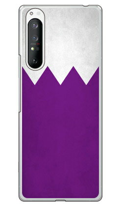 【送料無料】 Cf LTD ダービーコレクション 競馬 騎手 勝負服 【32】 紫・白鋸歯形 （クリア） / for Xperia 1 II SOG01・SO-51A・XQ-AT42/au・docomo・MVNOスマホ（SIMフリー端末） 【Coverfull】xperia 1 II ケース xperia 1 II カバー 1 II ケース 1 II カバー