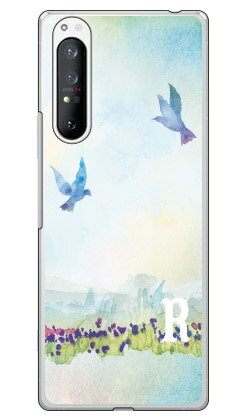 Cf LTD バード イニシャル R （クリア） Xperia 1 II SOG01・SO-51A・XQ-AT42 au・docomo・MVNOスマホ（SIMフリー端末） Coverfull xperia 1 II ケース xperia 1 II カバー 1 II ケース 1 II カバー エクスペリア1 II ケース so-51aケース sog01 送料無料
