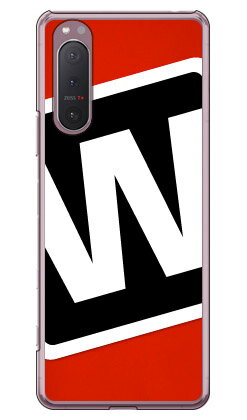 樂天商城 - Cf LTD キャンプ イニシャル レッド×ブラック W （クリア） Xperia 5 II SOG02・A002SO・SO-52A・XQ-AS42 au・SoftBank・docomo・MVNOスマホ（SIMフリー端末） Coverfull xperia 5 II ケース xperia 5 II カバー 5 II ケース 5 II カバー 送料無料