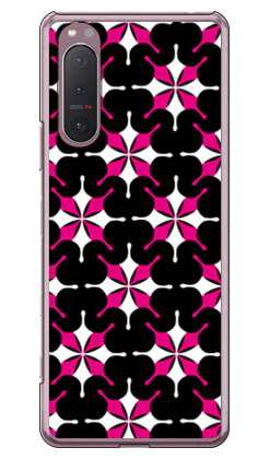 MHAK 「SUN」 ブラック×ピンク (クリア) Xperia 5 II SOG02・A002SO・SO-52A・XQ-AS42 au・SoftBank・docomo・MVNOスマホ(SIMフリー端末) SECOND SKIN xperia 5 II ケース xperia 5 II カバー 5 II ケース 5 II カバー エクスペリア5 II 送料無料