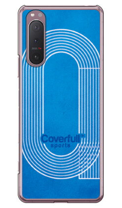 陸上トラック ブルー （クリア） Xperia 5 II SOG02・A002SO・SO-52A・XQ-AS42 au・SoftBank・docomo・MVNOスマホ（SIMフリー端末） Coverfull xperia 5 II ケース xperia 5 II カバー 5 II ケース 5 II カバー エクスペリア5 II ケース ケース 送料無料