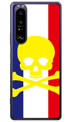 樂天商城 - スカル トリコロール （ソフトTPUクリア） Xperia 1 III SOG03・SO-51B・A101SO au・docomo・SoftBank SECOND SKIN xperia 1 iii ケース xperia 1 iii カバー 1 iii ケース 1 iii カバー エクスペリア1 iii ケース エクスペリア1 iii カバー 送料無料