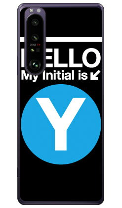 Cf LTD サブウェイイニシャル Y サックスブルー （クリア） Xperia 1 III SOG03・SO-51B・A101SO au・docomo・SoftBank Coverfull xperia 1 iii ケース xperia 1 iii カバー 1 iii ケース 1 iii カバー エクスペリア1 iii ケース エクスペリア1 送料無料