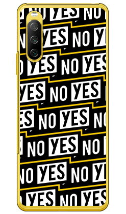 YESNOラベル イエロー （クリア） Xperia 10 III SOG04・SO-52B・A102SO・10 III Lite XQ-BT44 au・docomo・Y!mobile・MVNOスマホ（SIMフリー端末） YESNO xperia 10 iii ケース xperia 10 iii カバー 10 iii ケース 10 iii カバー so-52b 送料無料