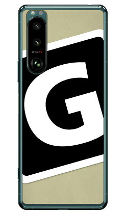 乐天商城 - Cf LTD キャンプ イニシャル ベージュ×ブラック G （クリア）Xperia 5 III SOG05・SO-53B・XQ-BQ42 au・docomo・SoftBank・MVNOスマホ（SIMフリー端末） Coverfull xperia 5 mark3 ケース xperia 5 mark3 カバー 5 mark3 ケース 5 mark3 カバー エクスペリア5 送料無料