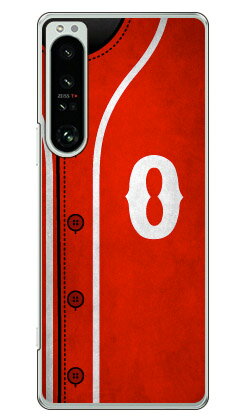 Cf LTD ベースボール イニシャル レッド O （クリア） Xperia 1 IV SOG06 SO-51C A201SO XQ-CT44 au・docomo・SoftBank・MVNOスマホ（SIMフリー端末） Coverfullxperia 1 IV ケース xperia 1 IV カバー 1 IV ケース 1 IV カバー エクスペリア1 IV ケース 送料無料