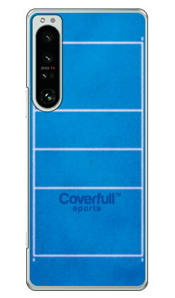 バレーコート ブルー(クリア) Xperia 1 IV SOG06 SO-51C A201SO XQ-CT44 au・docomo・SoftBank・MVNOス...