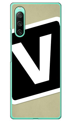 Rakuten - Cf LTD キャンプ イニシャル ベージュ×ブラック V （ハードケース） Xperia 10 IV SOG07 SO-52C A202SO・XQ-CC44 Coverfull xperia 10 iv ケース xperia 10 iv so-52c ケース xperia 10 iv simフリー xperia 10 iv フィルム xperia 10 iv スマホケース 本体 保護 送料無料